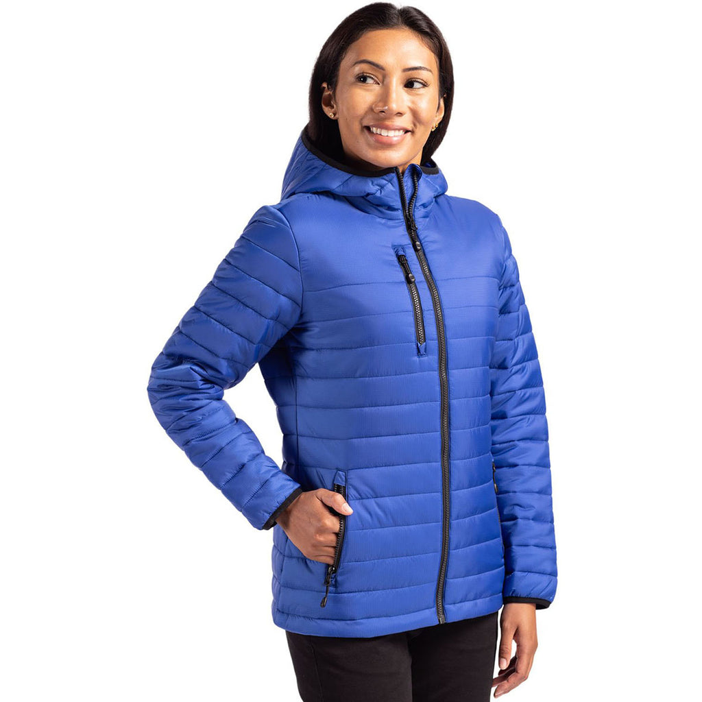 Clique Women's Royal Blue Valhalla Full Zip Puffer Jacket