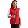 Clique Women's Red/Black Tempo Stretch Full Zip Softshell Vest