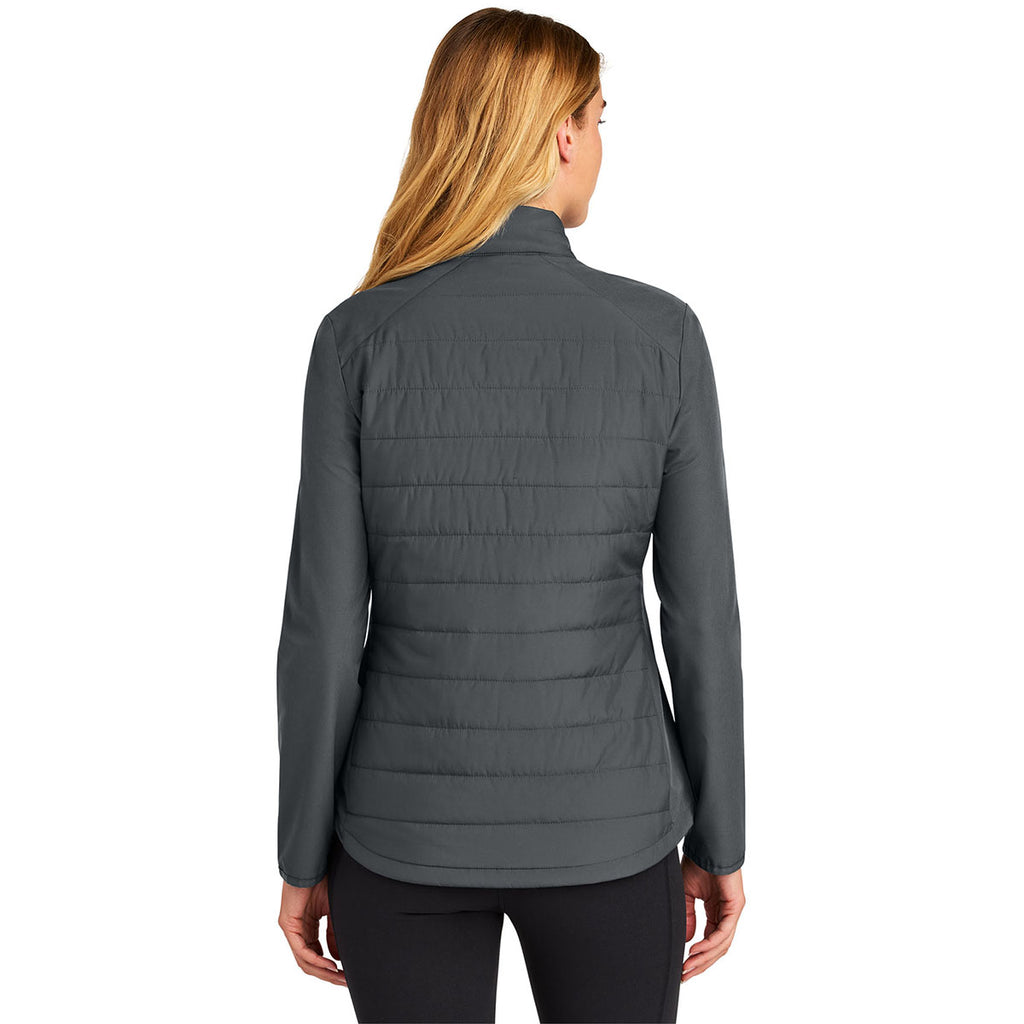 Sport-Tek Women's Iron Grey Teknical Hybrid Jacket
