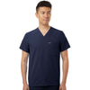 Jaanuu Men's Midnight Navy Holmes Everyday 1-Pocket Scrub V-Neck Top