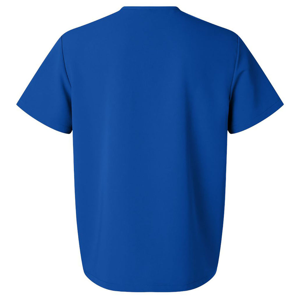 Jaanuu Men's Royal Blue Holmes Everyday 1-Pocket Scrub V-Neck Top