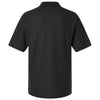 Harriton Men's Black Maverick CVC Pique Polo