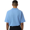 Harriton Men's Light College Blue Maverick CVC Pique Polo