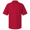 Harriton Men's Red Maverick CVC Pique Polo