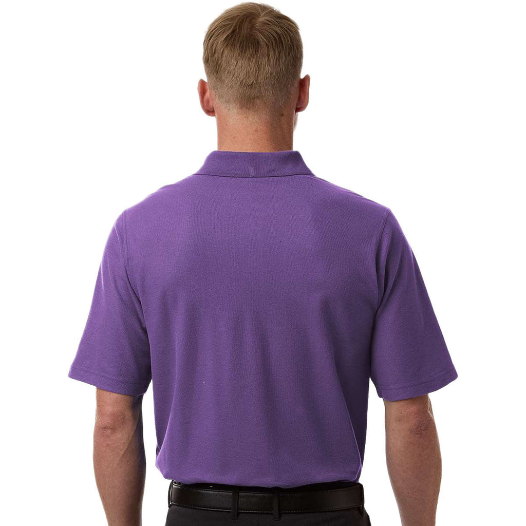 Harriton Men's Team Purple Maverick CVC Pique Polo