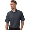 Harriton Men's Dark Charcoal Tall Maverick CVC Pique Polo