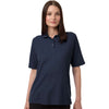 Harriton Women's Dark Navy Maverick CVC Pique Polo