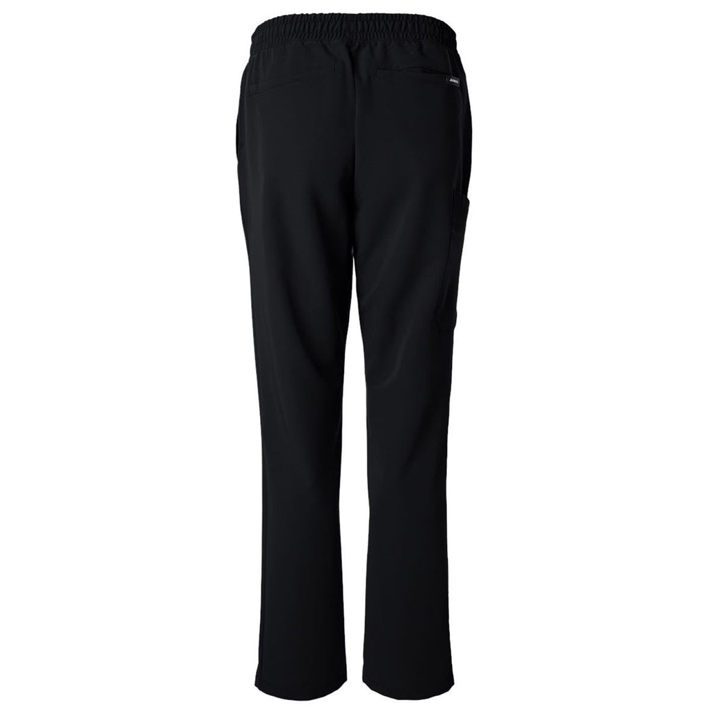 Jaanuu Men's Black Rhodes Everyday Straight-Leg Scrub Pants