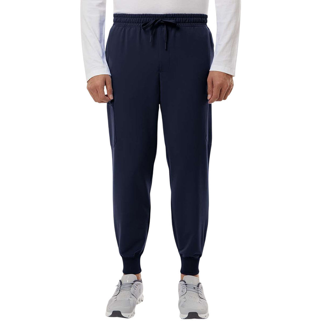 Jaanuu Men's Midnight Navy Osmo 8-Pocket Scrub Jogger