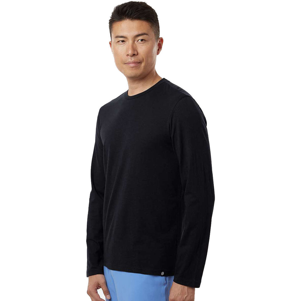 Jaanuu Men's Black RegenX Cotton Underscrub Long Sleeve T-Shirt