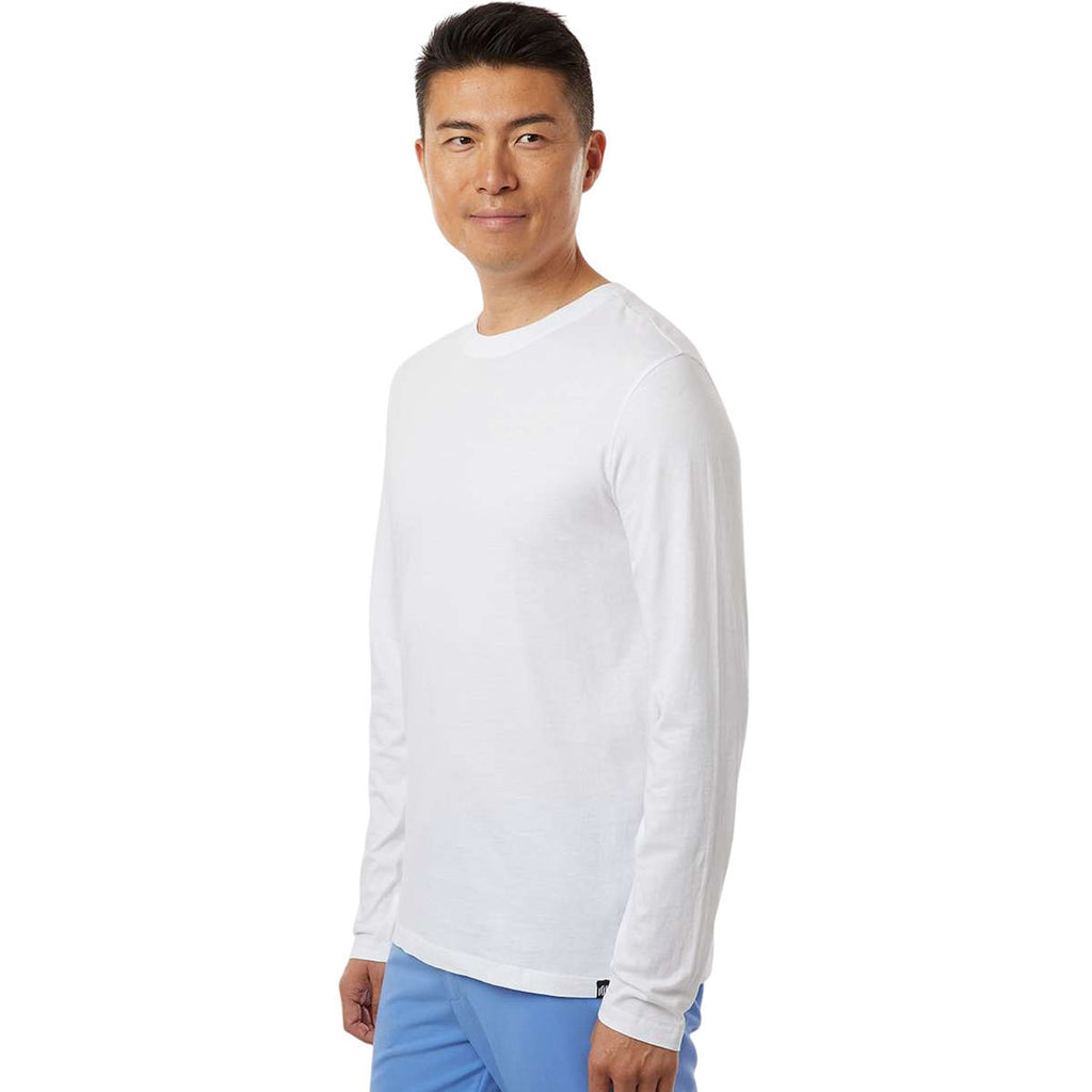 Jaanuu Men's White RegenX Cotton Underscrub Long Sleeve T-Shirt