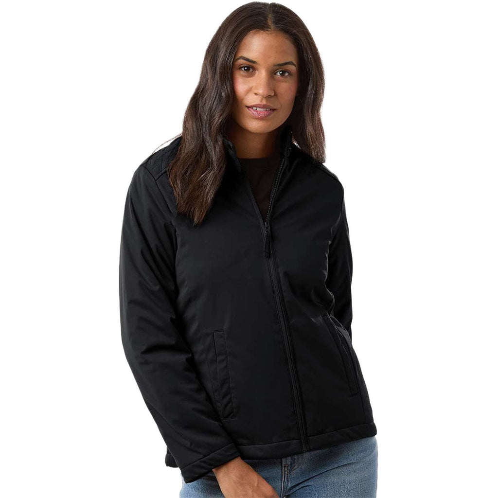 Harriton Women's Black Guardian Insulated Utility Jacket
