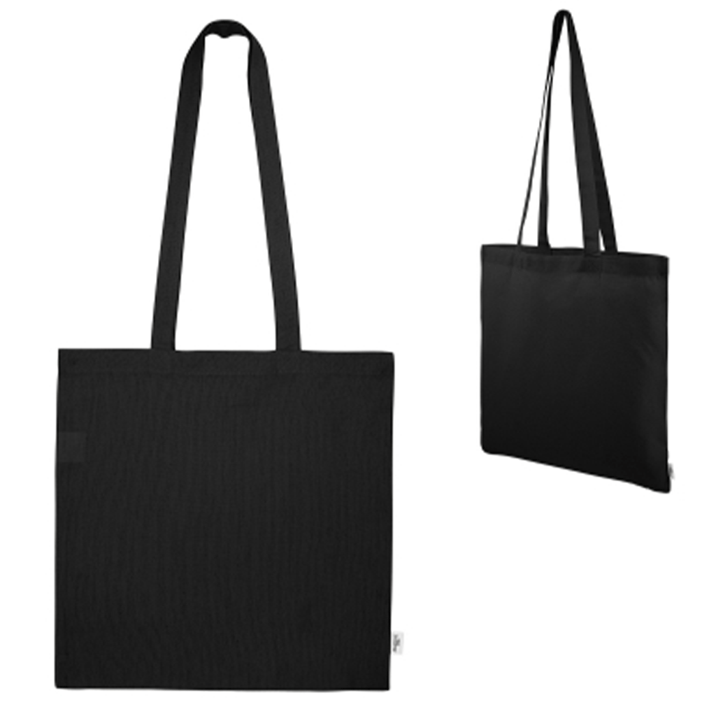 Hit Black Maeve 8oz Recycled Cotton Tote Bag