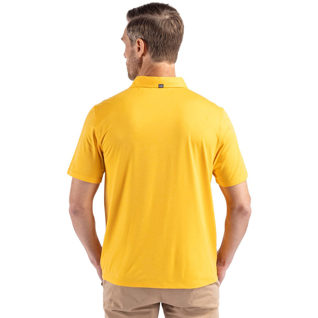 Cutter & Buck Men's College Gold Coastline Epic Comfort Eco Recycled Polo