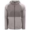 Cutter & Buck Men's Elemental Grey Heather Peshastin Fleece Recycled Hybrid Jacket