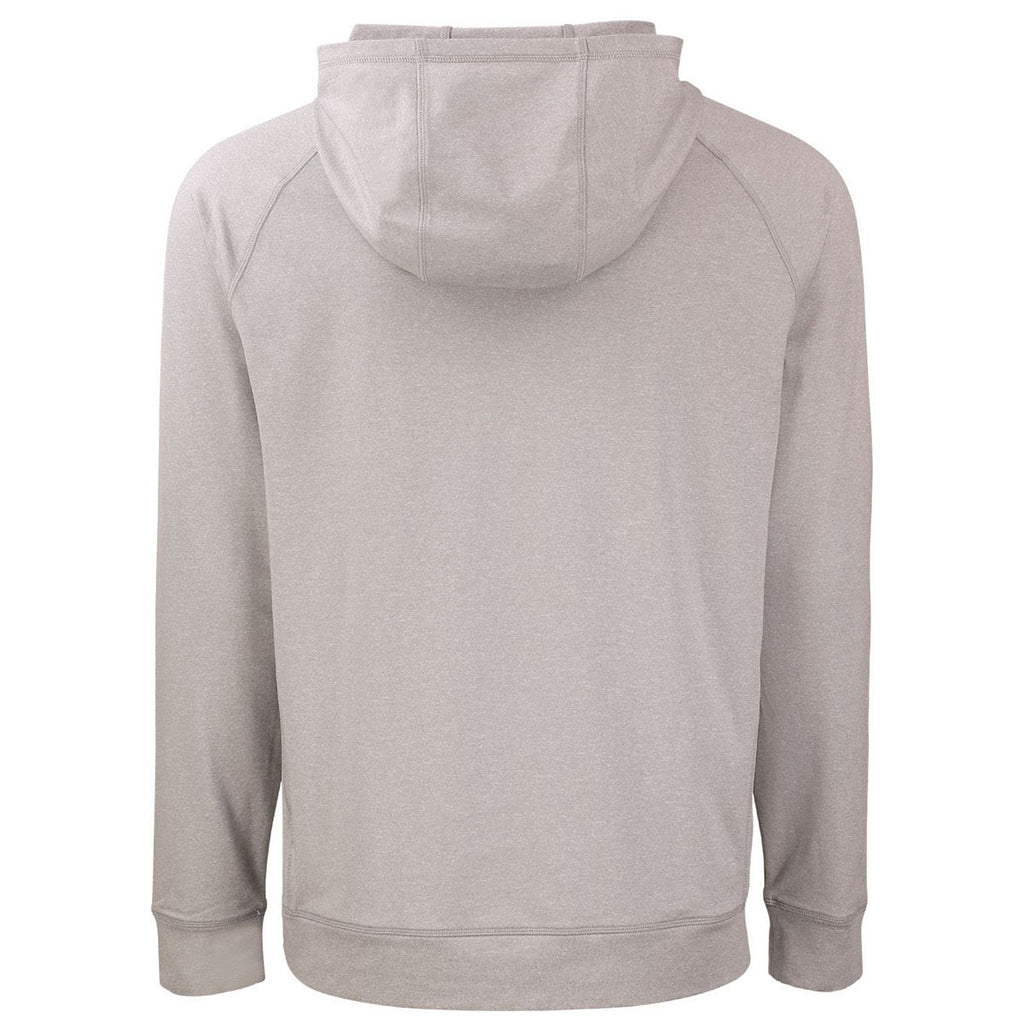 Cutter & Buck Men's Polished Heather Adapt Knit Recycled Heathered Hooded Pullover