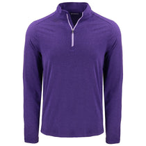 Cutter & Buck Men's College Purple Coastline Epic Comfort Recycled Quarter Zip