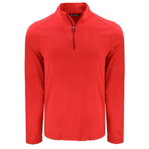 Cutter & Buck Men's Red Coastline Epic Comfort Recycled Quarter Zip
