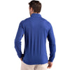 Cutter & Buck Men's Tour Blue Coastline Epic Comfort Recycled Quarter Zip