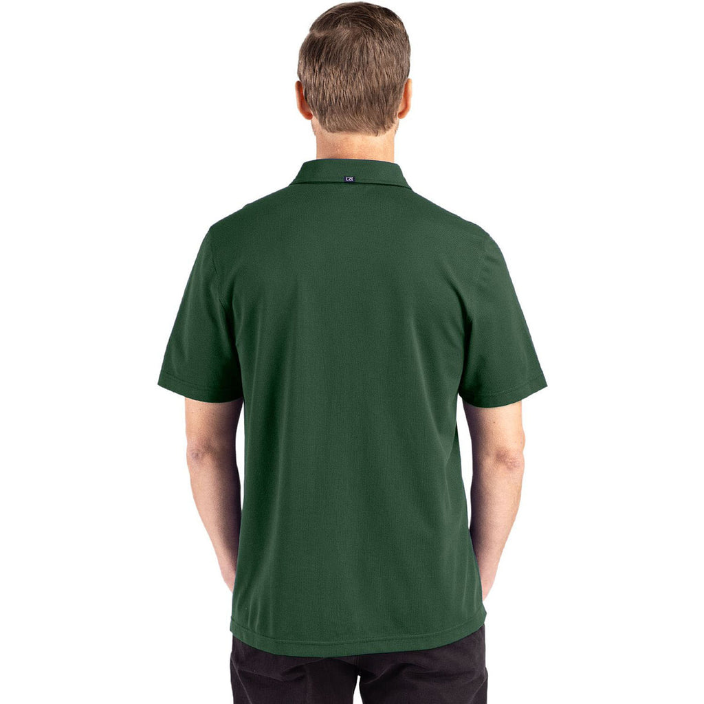 Cutter & Buck Men's Hunter Advantage Refresh Epic Confidence Recycled Tri-Blend Pique Polo