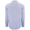 Cutter & Buck Men's Tour Blue/White Skyline Epic Confidence Recycled Pinstripe Long Sleeve Dress Shirt