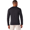 Glyder Men's Black Marble Dash Long Sleeve Crew Neck