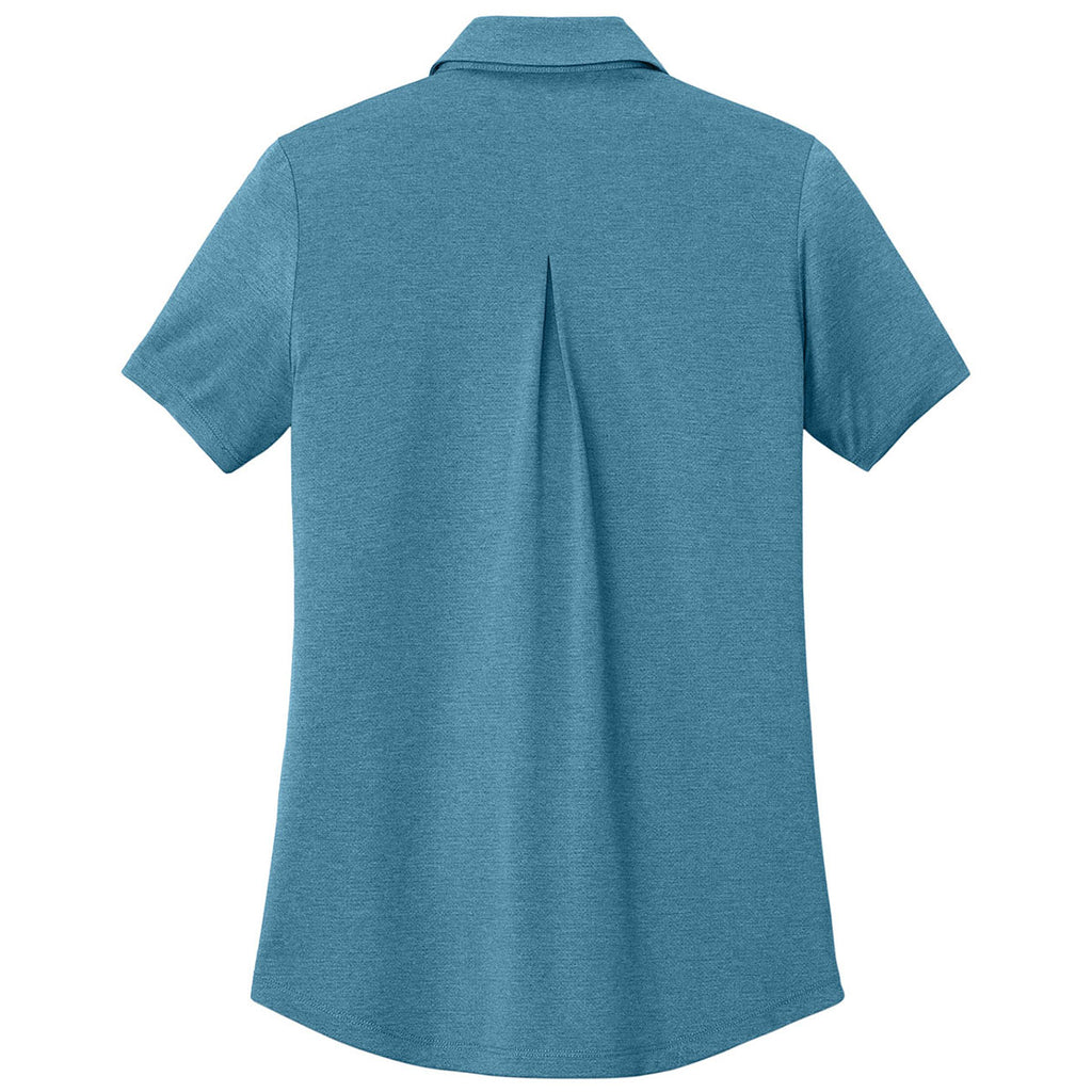 Mercer+Mettle Women's Harbor Blue Heather Recharge Jersey Polo