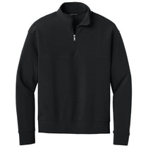Mercer+Mettle Men's Deep Black Linear Texture 1/4-Zip