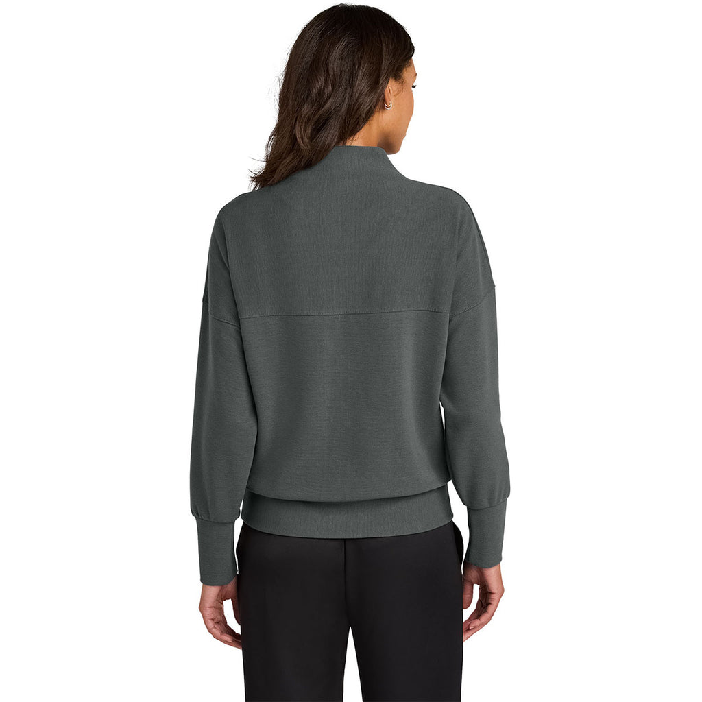 Mercer+Mettle Women's Storm Grey Linear Texture 1/4-Zip