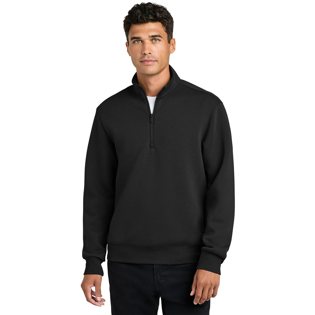 Mercer+Mettle Men's Deep Black Soft Spacer 1/4-Zip