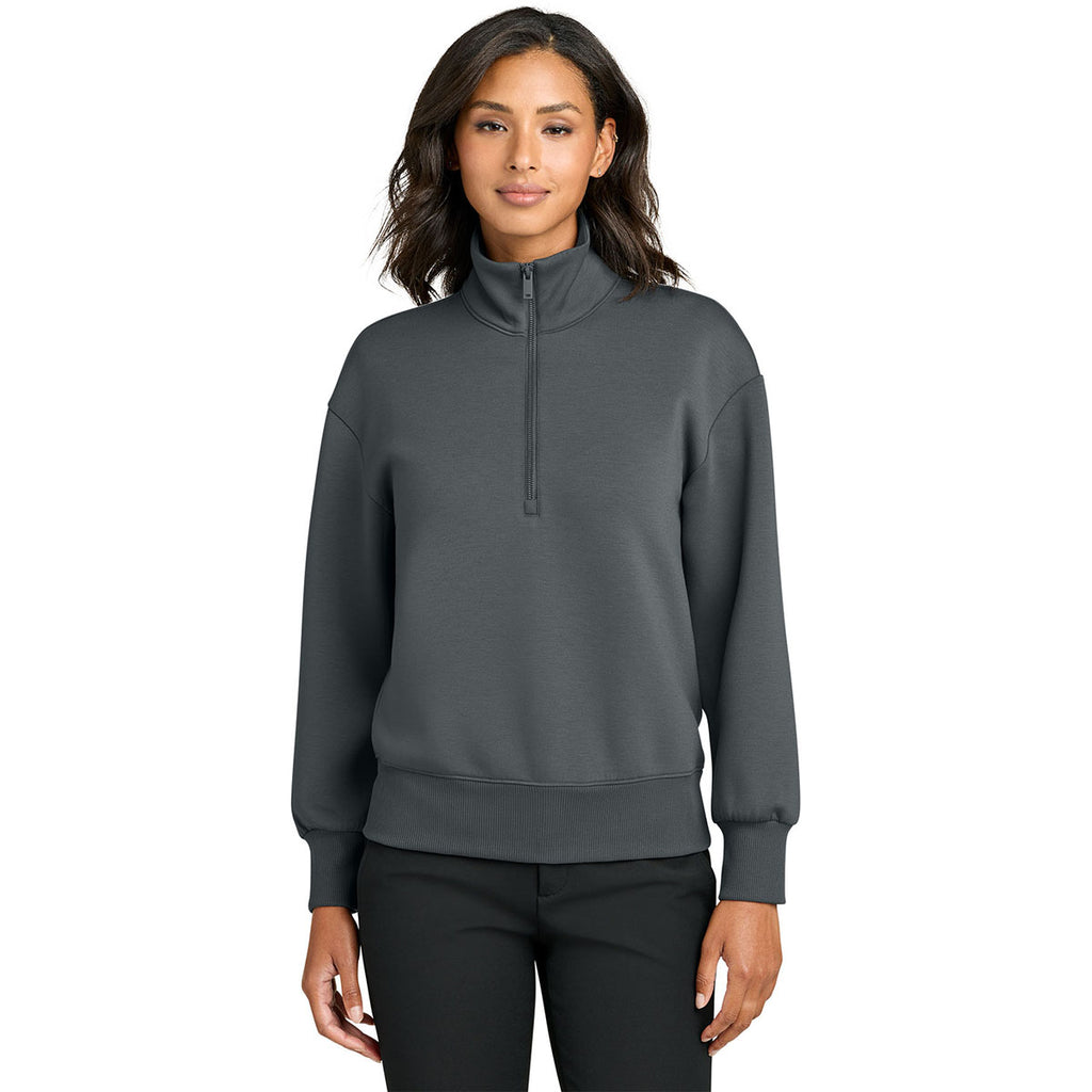 Mercer+Mettle Women's Storm Grey Soft Spacer 1/4-Zip