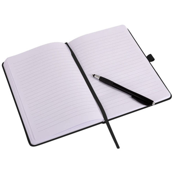 SnugZ Black Neptune Notebook with Pen