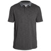 ANETIK Men's Charcoal Heathered Transit Tech Polo