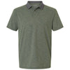 ANETIK Men's Dark Olive Heathered Transit Tech Polo