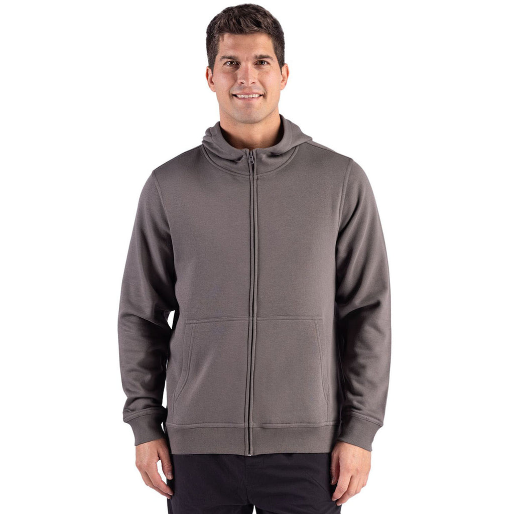 Clique Unisex Pure Slate Drive Recycled Full Zip Hooded Sweatshirt