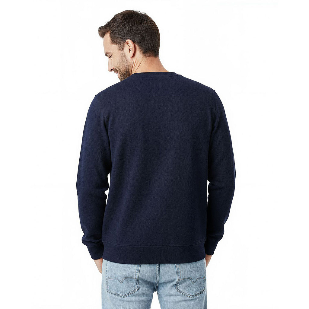 Clique Men's Dark Navy Haven Recycled Crewneck Sweatshirt