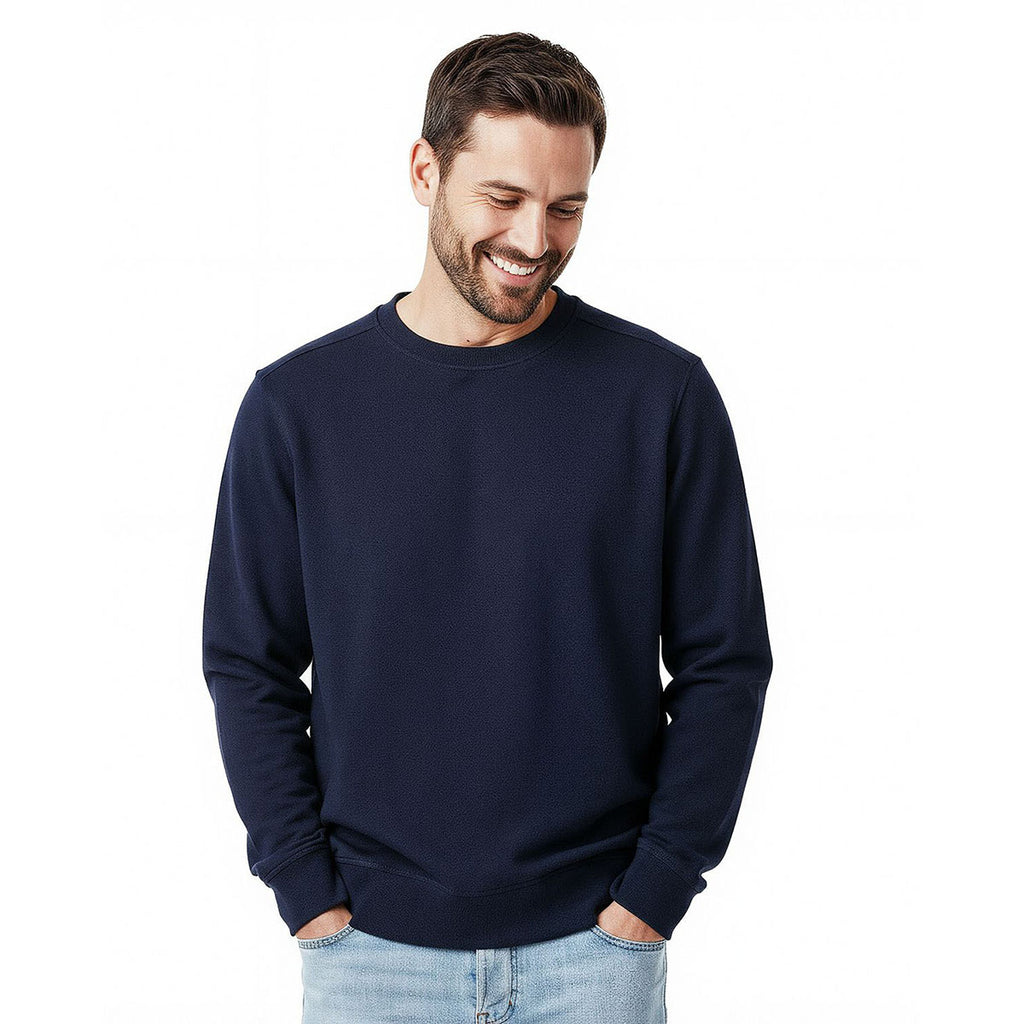Clique Men's Dark Navy Haven Recycled Crewneck Sweatshirt