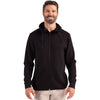 Clique Men's Black Haven Recycled Full Zip Hooded Sweatshirt