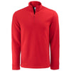Clique Men's Red Haven Recycled Quarter Zip Pullover