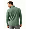 Clique Men's Bottle Green Heather Dash Recycled Quarter Zip Pullover