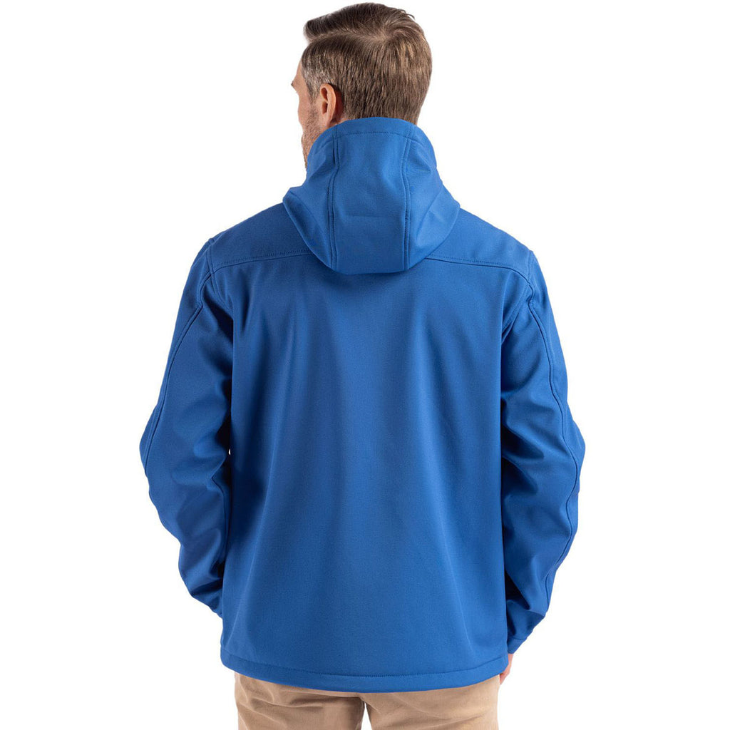 Clique Men's Royal Blue Telemark Eco Stretch Softshell Full Zip Hooded Jacket