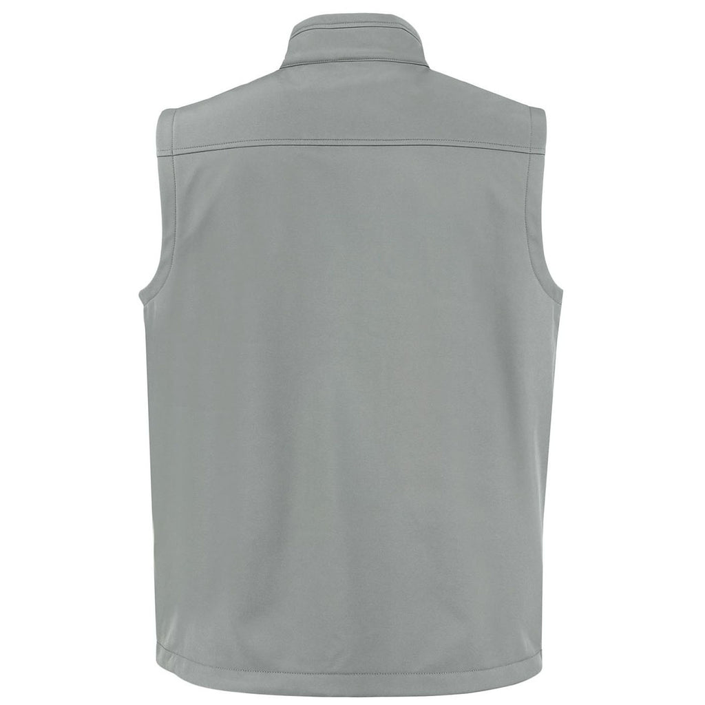 Clique Men's Pure Slate Telemark Eco Stretch Softshell Vest