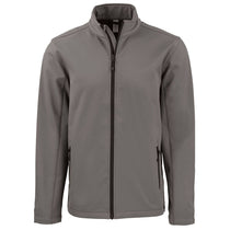 Clique Men's Pure Slate/Black Tempo Stretch Full Zip Softshell Jacket