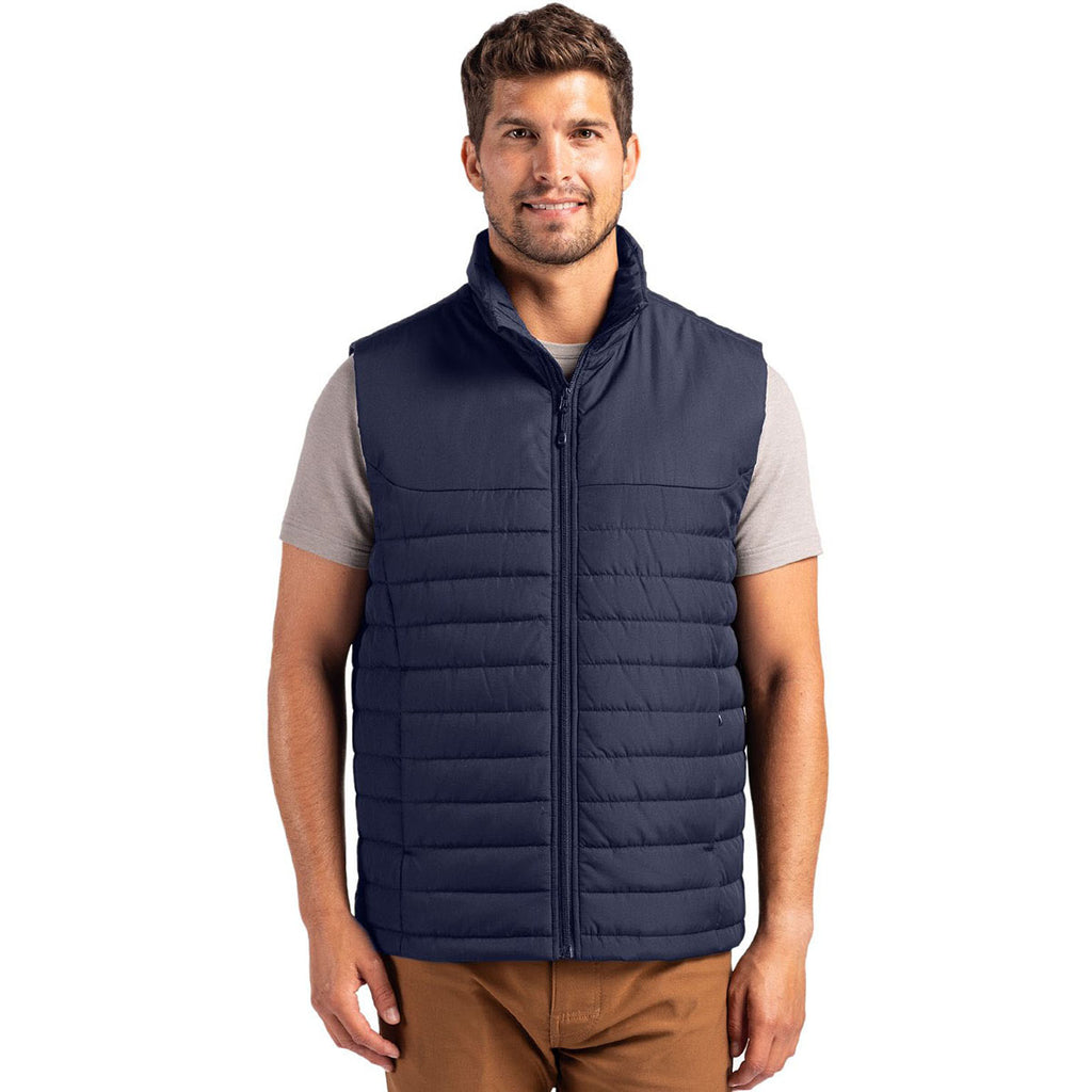 Clique Men's Dark Navy Elevation Eco Full Zip Puffer Vest