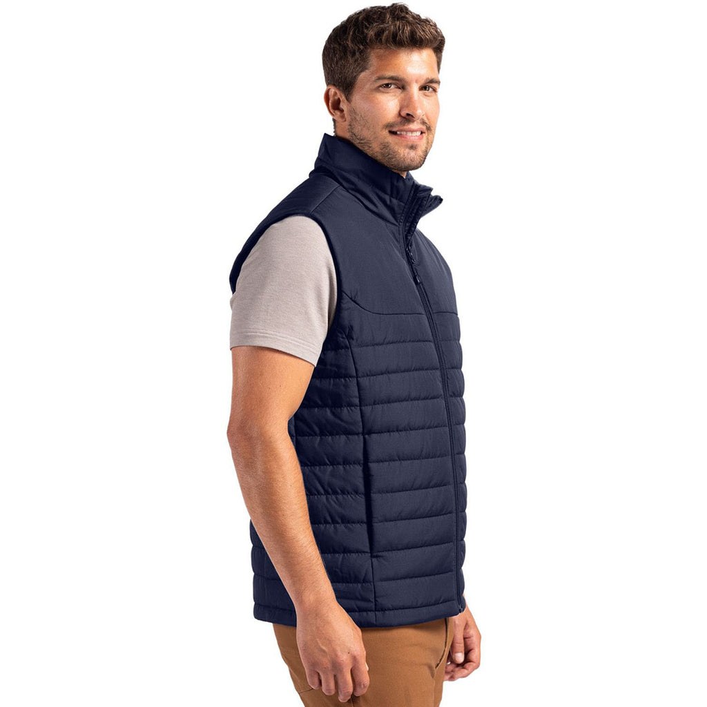 Clique Men's Dark Navy Elevation Eco Full Zip Puffer Vest