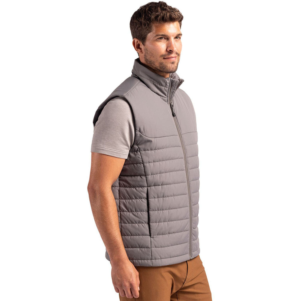 Clique Men's Pure Slate Elevation Eco Full Zip Puffer Vest
