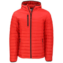 Clique Men's Red Valhalla Full Zip Puffer Jacket