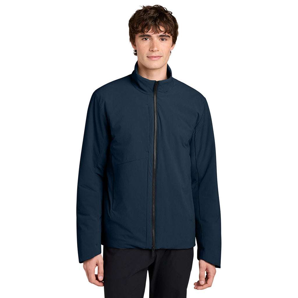 MiiR Men's Indigo Navy Sashiko Full-Zip Stretch Puffy