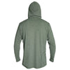 ANETIK Men's Dark Olive Heathered Low Pro Tech Hooded T-Shirt