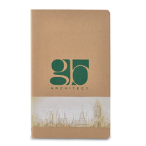 Moleskine White Large Cahier and Volant Custom Band